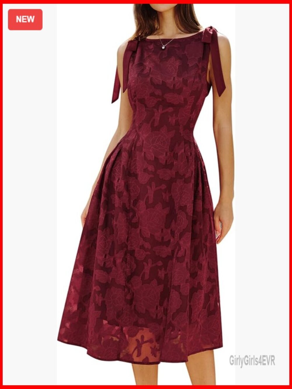 Vintage Plaid Boat Neck A-Line Midi Dress - Sleeveless Summer